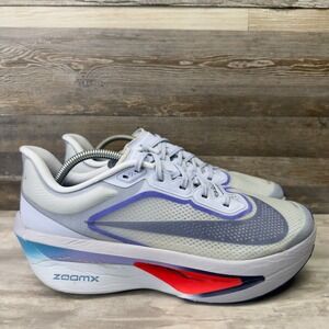 Nike Zoom Fly 6 Mens Size 10.5 White Purple ZoomX Running Shoes FN8454-002